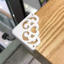 8pcs Silicone Corner Protectors, Elegant Hollow Heart Design, Fashionable Table Edge Guard, Perfect Combination Of And Aesthetics - A - View 1