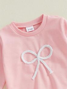 Young Girls Sweater Pants - Pink - View 7