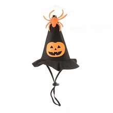 Accesoriu universal de cap pentru animale de companie de Halloween, potrivit pentru pisici și câini: pălărie de dovac de Halloween, accesoriu de Halloween pentru pisici, design elastic adaptabil pentru pisici, articol vestimentar de sărbătoare atrăgător, stil aleatoriu - Multicolor - Vizualizare 5