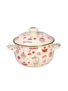 1pc Enamel Ceramic Pot, Dual Ear Soup Pot, Stew Pot With Lid, Non-Stick Pot, Suitable For Gas & Induction Cooktop, Thickened Enamel Ceramic Soup Pot, Dual Ear Enamel Ceramic Pot, Household Pot, Pot For Cooking, Frying Pan, Noodle Pot - Multi-colored Enamel Soup Pot - View 16