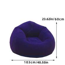 Large Size Inflatable Slouchy Sofa Chair, PVC Casual Recliner Beanbag Sofa, Living Room Supplies & Gift - Multicolor - View 14