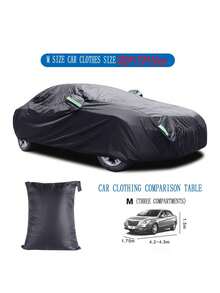 SUV Car Cover All-Weather Waterproof Snowproof Sunproof Dustproof SUV Car Cover With Reflective Strips And Fixing Straps Suitable For Outdoor Parking Rain Snow UV Protection - Black - View 20