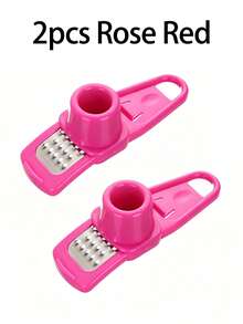 1-2pcs Multi-Function Garlic Chopper & Slicer, Portable Plastic Garlic Press, 2-In-1 Manual Garlic Mincer, Can Make Garlic Paste & Slices, Quick Garlic Crushing & Slicing Kitchen Tool, Easy To Clean Small Garlic Chopper For Home Cooking - A - View 14