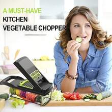 16-In-1 Vegetable Chopper – Multi-Functional Food Chopping, Slicing, And Peeling Set For Salads, Fruits, And Vegetables. Heavy-Duty Kitchen Gadget With Storage Box. Halloween Gift. - Grey - View 10