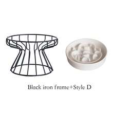 Ceramic Slow Feeder Bowl With Neck Protection Stand, Anti-Drop Food Bowl For Small Dogs And Cats, Anti-Choke Dog Bowl, Easy To Clean Ceramic Slow Feeding Dish For Cats And Dogs, Anti-Choke Neck Protection Pet Bowl - 200ml - View 35