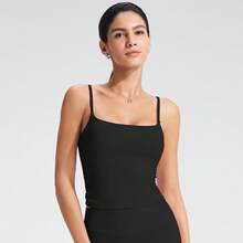 Women's European And American Cross-Border Yoga Vest, With A Nude Feel, Brushed Fabric, Beautiful Back Design, Sports Top With Chest Pads, Clothing - 安可拉紅 - 查看 2