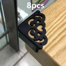 8pcs Silicone Corner Protectors, Elegant Hollow Heart Design, Fashionable Table Edge Guard, Perfect Combination Of And Aesthetics - A - View 3