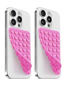 1pc/2pcs Silicone Phone Stand Suction Cup Phone Holder Phone Accessories Octobuddy Sticky Phone Grip Suction Phone Case Double-Sided 40-Piece Waterproof Adhesive Base For Most Phones, Selfie Video Universal Finger Holder, Detachable, Waterproof, 360° Rotating For Various Smooth Walls, Not Suitable For Rough Walls, Compatible With All Phones And Tablets Including Android Phones, Birthday Gift, Phone Stand For Family And Friends, Phone Accessories - Multicolor - View 14