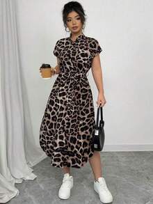 Women Midi Dresses - Royal Blue - View 8