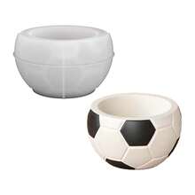 Moule en silicone pour pot de stockage de succulentes de la Coupe du Monde de Football, moule en résine DIY pour bougie d'aromathérapie de football - Moule de rangement pour ballon de football - Voir 6