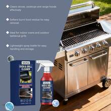 jakehoe Limpiador de horno y parrilla sin frotar, spray eliminador de grasa de acción rápida para utensilios de cocina, fluido de limpieza para ahumador de barbacoa, limpiador profundo de manchas de comida quemada de uso pesado para rejilla de horno, estufa, artículos esenciales de limpieza fácil - Líquido - Ver 6