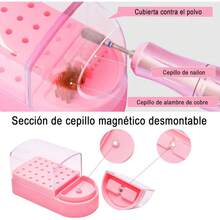 16 Brocas Para Uas: Brocas Para Uas De 3/32 Pulgadas, Brocas Profesionales, Soporte Para Brocas Con 30 Orificios, Adecuadas Para Manicuras Y Pedicuras - 16 - Ver 2