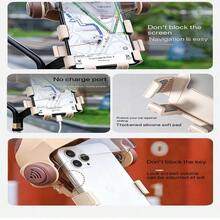 Universal Hooded Bicycle Phone Holder, 360° Rotation, Hands-Free, Suitable For Motorcycle, Electric Bicycle, Off-Road Vehicle, Cruiser, Scooter And Jogging Stroller Phone Navigation System Mirror Flip + Shock Absorption Anti-Vibration Electric Vehicle Phone Holder New Anti-Vibration Anti-Shake Cycling Electric Motorcycle Delivery Rider Navigation Holder - Multiple Styles - View 11