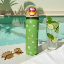 24oz Owala FreeSip Green Insulated Bottle, Leak-Proof Sweat-Proof Stainless Steel Travel Water Bottle With Straw, Perfect For Daily Commute - 綠色 - 查看 3