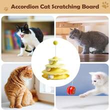 1pc Interactive Cat Track Toy, 3-Layer Rotating Ball Toy, Suitable For Indoor Cats, Boredom Relief & Intelligence Development, Relieves Boredom And Anxiety For Adult Cats, Detachable Cat Tower Ball, Combines Play And Training Functions, Educational Toy - New turntable - View 3