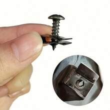 U-Shaped Spring Metal Clip Large Flange Head Self-Tapping Screw Set, Car Fender Bumper Inner Liner Fastener Clips, Suitable For Motorcycle Electric Vehicle Plastic Panel Fixing - U-shaped Washer Screw - View 1