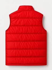 Premium Water-Resistant Nylon Puffer Vest - Best Value - Red - View 2