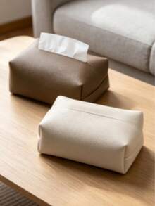 Nordic Light Luxury Style Tissue Box, Imitation Leather Napkin Storage Box, Tissue Decoration Bag, Waterproof, Multi-Purpose, Exquisite And Fashionable, Easy To Maintain, Upgraded Large Capacity - Multicolor - View 8