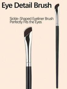Ensemble de 7 pinceaux de maquillage pour les yeux de précision, comprenant un pinceau à eyeliner incliné, un pinceau à eyeliner ultra-fin et un pinceau à sourcils, convient pour les sourcils, l'eyeliner et le fard à paupières, permet de créer facilement un maquillage des yeux charmant. Fabriqué en matériau de fibre, finement travaillé, convient pour D - multicolore - Voir 3