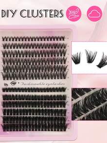 240 Gugusan Bulu Mata Ekstensi DIY, 6 Panjang Campuran (8-18mm) Bulu Mata Lengkung D, Bulu Mata Gugusan Tunggal Lengkung Padat, Kapasitas Besar Cocok Untuk Pemula, Hadiah Sempurna Untuk Wanita, Ideal Untuk Ekstensi Bulu Mata di Rumah Dan Riasan Sehari-hari - D - View 2
