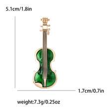 1pc Enamel Violin Brooches For Women Unisex Classic Music Guitar Pins Banquet Party Backpack Gifts Jewelry Accessories - Violin Brooch - View 7