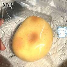 1个手工椰子油软球 | 升级版酥脆小丑减压球 | 土豆冰皮感官玩具 | 成人慢回弹抗压玩具派对礼品/礼物 - 彩色 - 查看 12