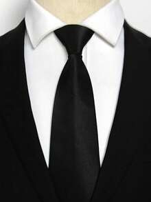 1/3件裝男士拉鍊領帶 免打結商務領帶 適合日常穿著、派對、婚禮、宴會 - 彩色 - 查看 2