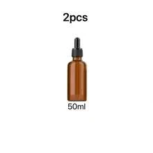 2 piezas de botellas/contenedores rellenables de 30ml - Botellas color marrón oscuro para aceites esenciales, sueros, botellas con cuentagotas de tamaño de viaje - Ver 13