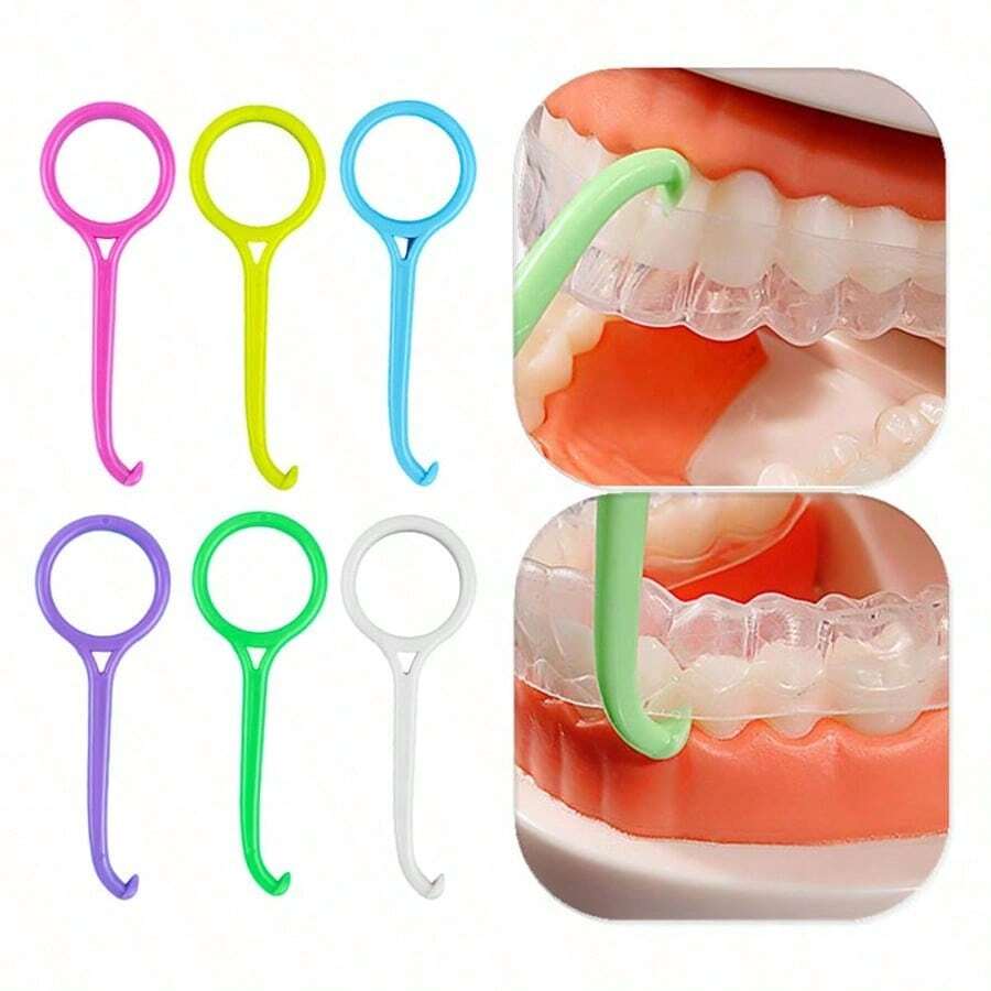 12/6/3/1入隱形牙套拆卸工具,便攜式牙科矯正器拆卸與插入鉤,牙套拆卸與取出工具 - 查看 1