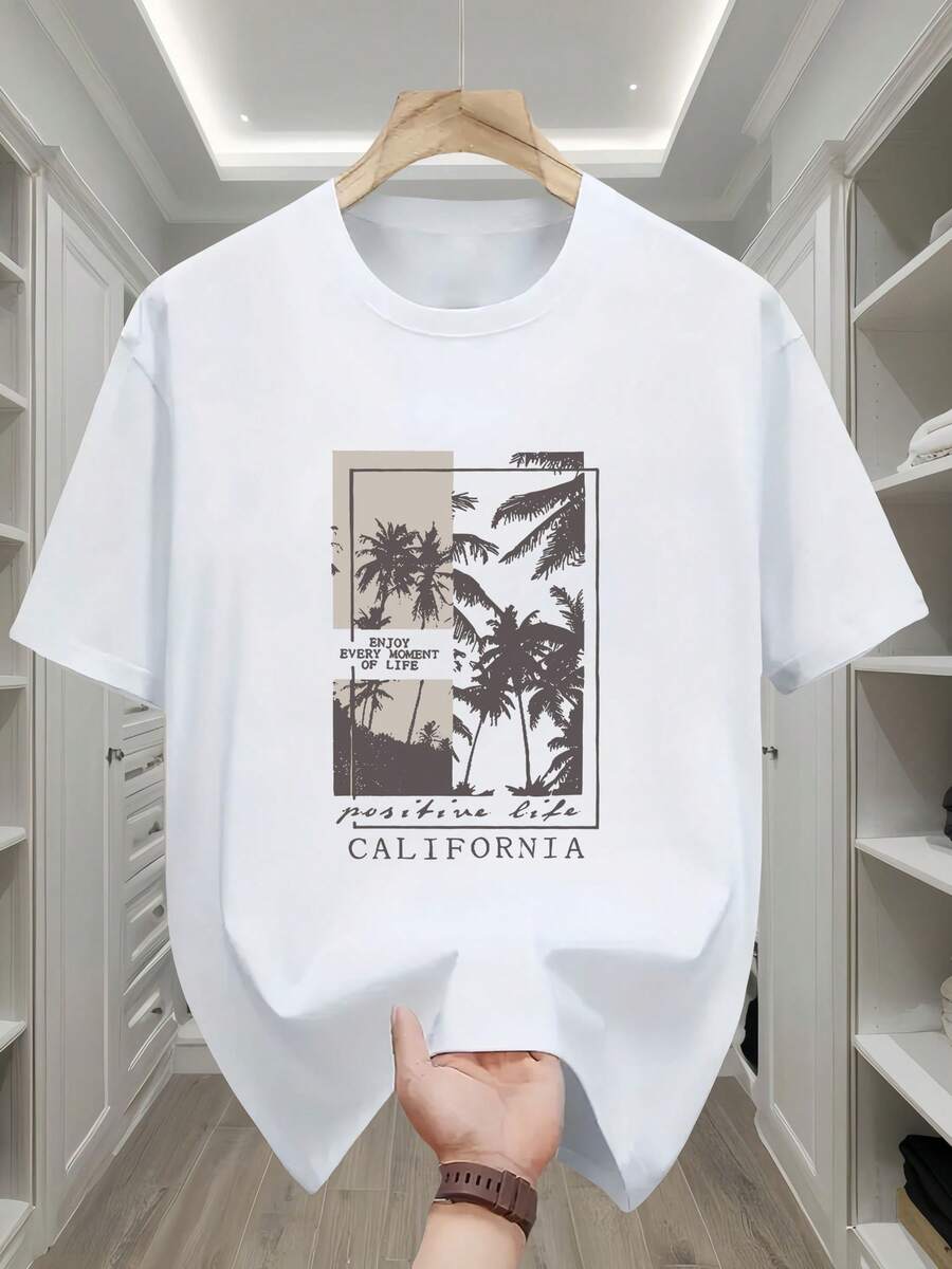 تيشيرتات رجالية - أبيض - مشاهدة 1