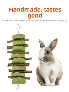 Hanging Durable Rabbit Chew Apple Branch Grass Cake Stick Edible Hamster Chew Treats - View 4