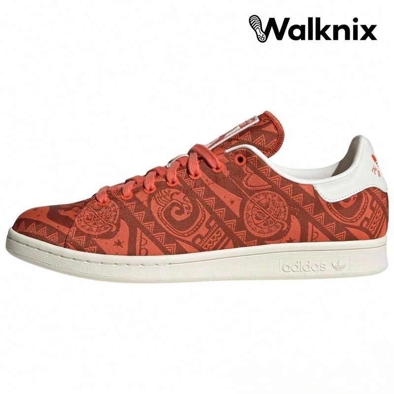 Men's X Adidas Stan Smith 'Moana - Print' Red Sneakers Men HP5575 - Multicolor - View 1