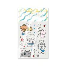 1 buah Stiker Jelly Kartun Lucu Bertema Kembali ke Sekolah, Gambar Gajah, Kelinci Baguette Lucu & Lebah Kecil, Stiker Tahan Air untuk Scrapbooking, Alat Tulis, Jurnal, Perencana, Dekorasi Tablet, Casing Ponsel dan Dekorasi Komputer - A - View 3