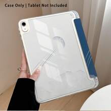 飛機與雲朵圖案彩繪效果平板保護殼附支架，適用於 Honor 8/9/10/X8/X8A/X9/X8Pro/X9Pro、MatePad SE 11"/MatePad 11"/11.5"、MatePad Pro、Apple 10th/11th Gen 2025 (A16)、Galaxy Tab A7/A9 及其他熱門機型 - 款式12 - 查看 4