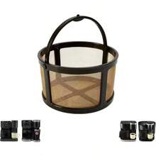 Filtro de caf reutilizable compatible con  K - Duo, K - Duo Essentials, cesta de malla de acero inoxidable, sin BPA, 12 tazas - inicial - Ver 1