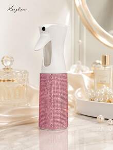200ml Rhinestone Fine Mist Spray Bottle, Bling Refillable Cosmetic Spray Bottle For Hair, Skincare, Toner & Makeup Water, Portable Beauty Spray Bottle For Travel, Perfume Bottle, Travel Bottles - Multicolor - View 7