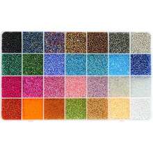 Juego de cuentas de vidrio, pequeñas cuentas de colores, materiales de manualidades DIY para adultos y niñas, accesorios de joyería para pulseras, collares y aretes - Serie de primavera - Ver 2