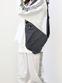 Men's Anti-Theft Crossbody Bag, Lightweight Backpack Chest Bag, Large Capacity Casual Shoulder Bag, Suitable For Travel, Business Trip And Daily Use - Multicolor - View 6