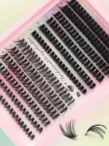 240 Gugusan Bulu Mata Ekstensi DIY, 6 Panjang Campuran (8-18mm) Bulu Mata Lengkung D, Bulu Mata Gugusan Tunggal Lengkung Padat, Kapasitas Besar Cocok Untuk Pemula, Hadiah Sempurna Untuk Wanita, Ideal Untuk Ekstensi Bulu Mata di Rumah Dan Riasan Sehari-hari - D - View 7