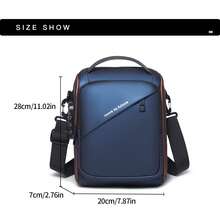 4 Colors Available, Casual Chest Bag For Men, Multifunctional Crossbody Sling Bag With Combination Lock, Lightweight Large Capacity, PU Leather Waterproof And Wear-Resistant, Sports Cycling Shoulder Bag - Multicolor - View 3