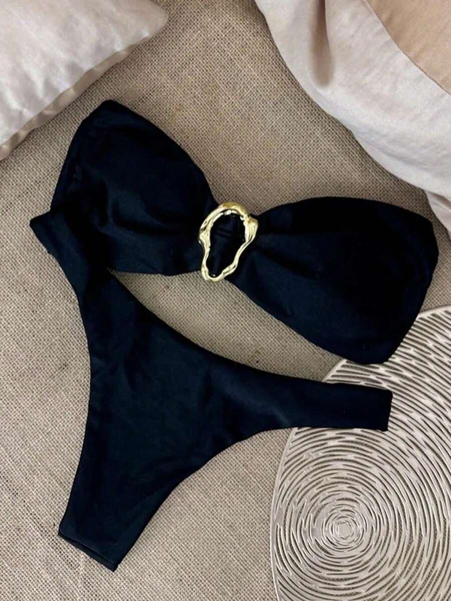 Women Bikini Sets - Black - View 1