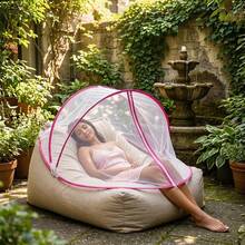 Portable Pop-Up Bed Mosquito Net, Foldable Mesh Bed Cover, Easy Setup Mosquito Net For Indoor Bedroom And Outdoor Camping - A - View 9