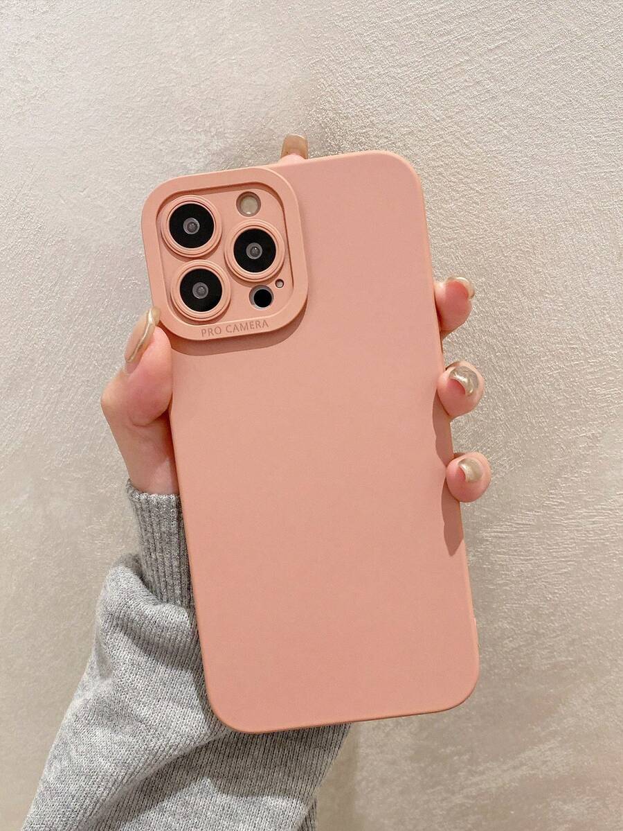裸粉色液態矽膠全包覆鏡頭手機殼,適用於 iPhone 13/15/16/17pro/17/14/17/15pro/15 Plus/15 Promax/7plus/8plus/X/Xs Max/Xr/11pro/12pro/13pro/14pro/12mini/13mini/11promax/12promax/13promax/14promax/14plus/17pro Max/17Air/6/6s Plus/7/8/16Pro/16plus/16promax/Se - 彩色 - 查看 1
