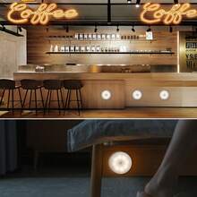 1/3/6PCS 8LED Wireless Sensor Night Light, USB Charging Intelligent Sensing Wall Light, With On/Off Function, Very Suitable For Lighting In Kitchens, Bedrooms, Living Rooms, Stairs, Corridors, Bathrooms, Dormitories And Other Places - Multicolor - View 8