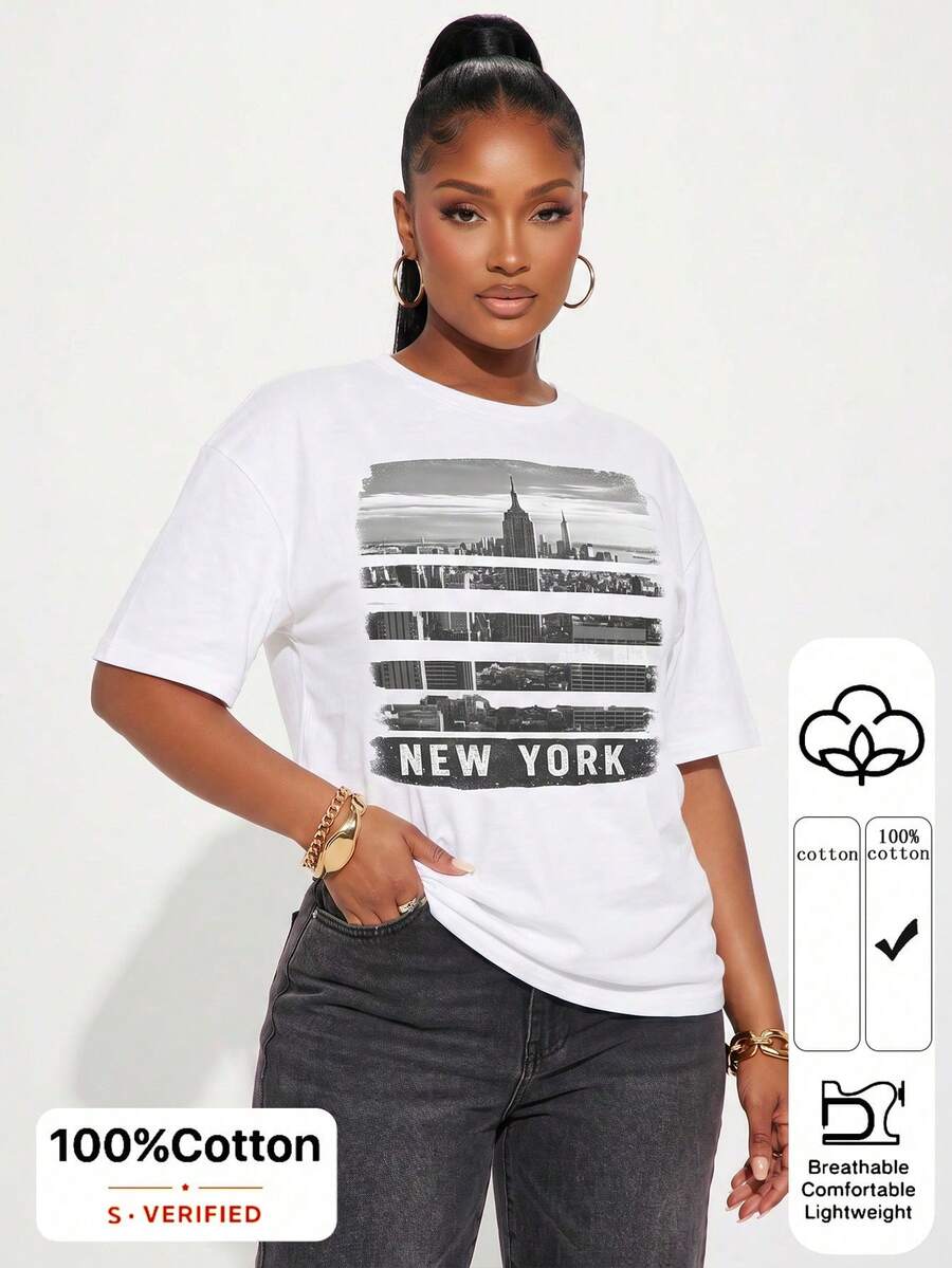 Women T-Shirts - 白色 7 - 查看 1