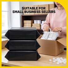 20pcs Black Shipping Bags | Self-Sealing Design, Thickened PE Material, Reinforced Edges - Extra Large Size Suitable For Large Packages, Clothing, Commercial Logistics, Tear-Resistant And Anti-Damage - View 10