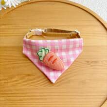 1pc Cartoon Yellow Duck Pet Bandana, Triangle Scarf, Suitable For Dogs And Cats, Cute Plaid Collar Accessory, Adjustable And Lightweight, Multiple Colors Available – Perfect For Daily Wear, Home Photo Props, Small Pet Gift - Multicolor - View 14