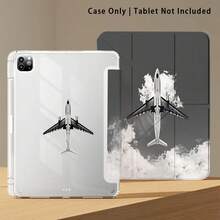 飛機與雲朵圖案彩繪效果平板保護殼附支架，相容 Honor 8/9/10/X8/X8A/X9/X8Pro/X9Pro、MatePad SE 11"/MatePad 11"/11.5"、MatePad Pro、Apple 10th/11th Gen 2025 (A16)、Galaxy Tab A7/A9 及其他熱門機型 - 款式10 - 查看 6