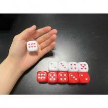 3/5/10pcs Heart-Shaped Dice, 25MM Large Dice, Heart-Shaped Pips Dice, Suitable For Board Games, Bars, KTV And Drinking Games - Multicolor - View 3