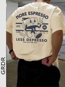 Men T-Shirts - 杏色 2 - 查看 1